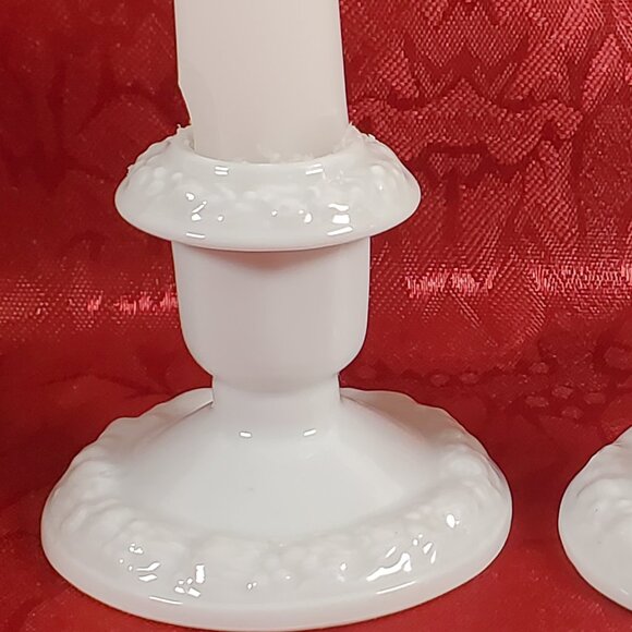Rosenthal MARIA White Porcelain Candlestick Holders, small (2.5" tall) Germany - Picture 2 of 5